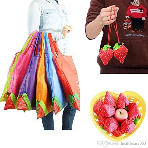 12 Pcs Strawberry Folding Bags